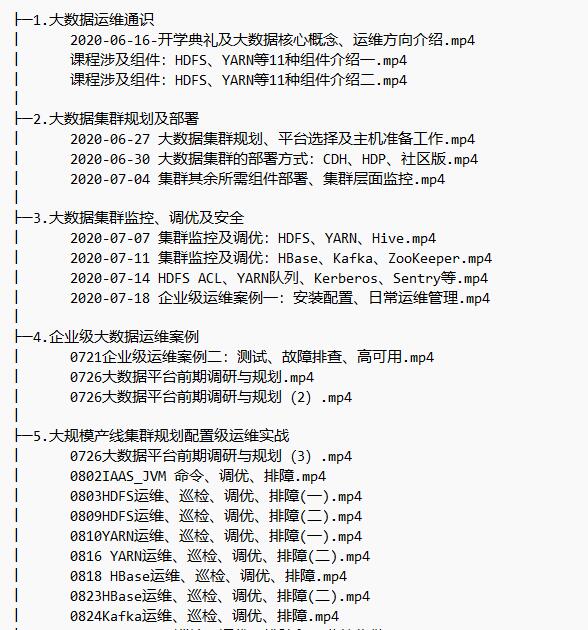 大數(shù)據(jù)運維實戰(zhàn) 視頻教程 下載   圖1